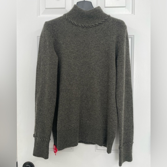 New THEORY 100% Cashmere Whipstitch Turtleneck Sweater size S - Picture 2 of 10